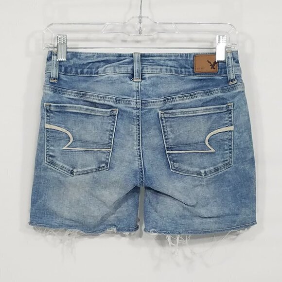 American Eagle Midi Shorts Super Super Stretch 0 - Picture 2 of 3